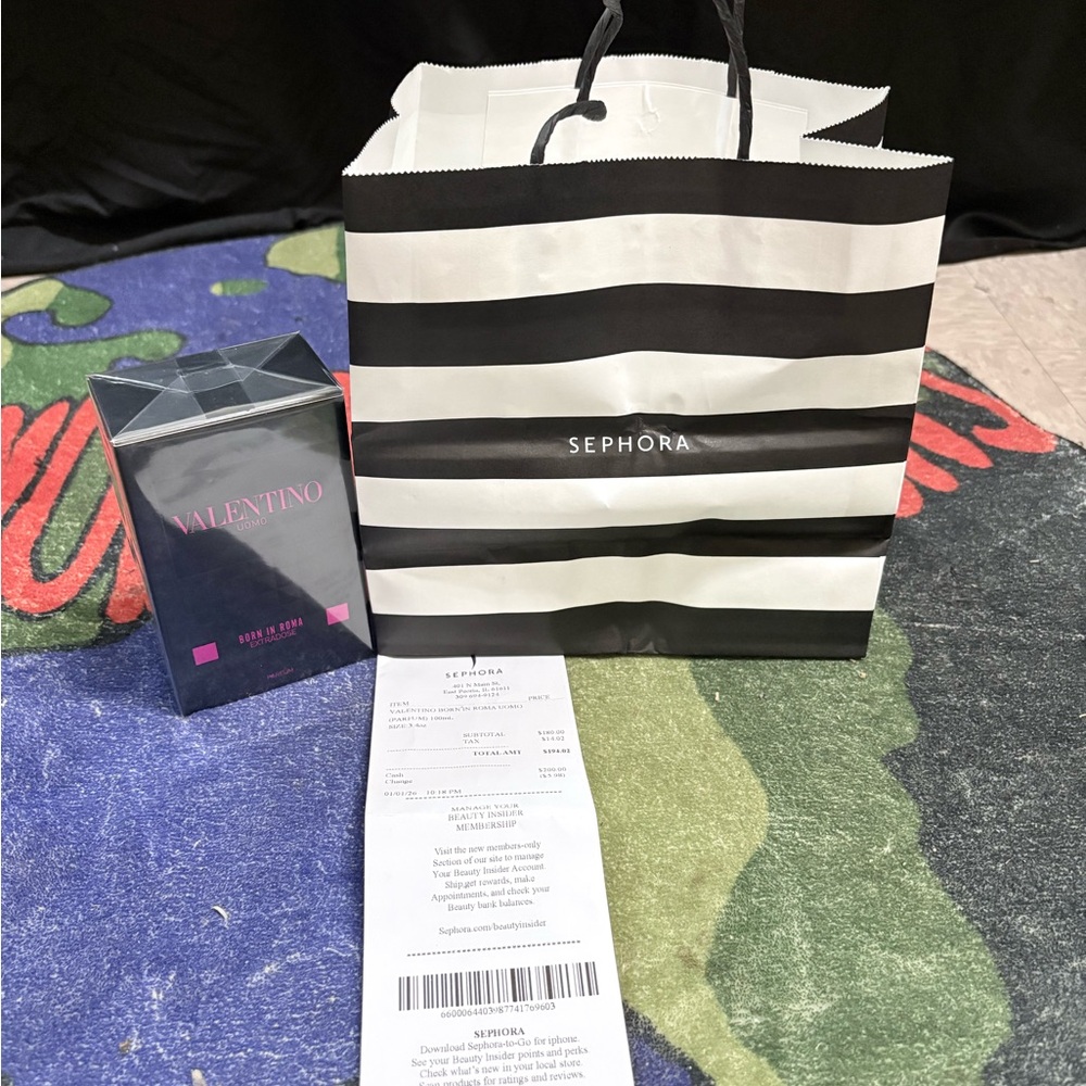 Valentino Born in Roma with Sephora Striped Bag